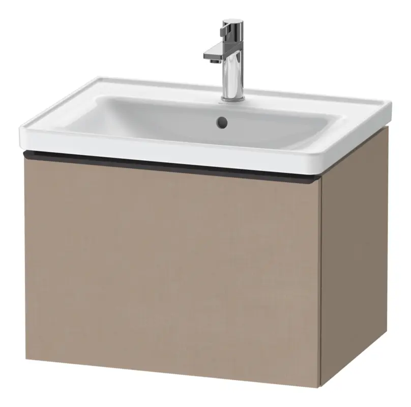 Duravit D-Neo Waschtischunterschrank mit 1 Auszug Griff Diamantschwarz Matt 634 x 440 x 452 mm - Leinen Matt Heißes Angebot