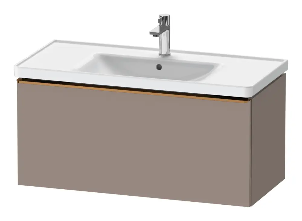 Meistverkauft Duravit D-Neo Waschtischunterschrank mit 1 Auszug Griff Bronze Gebürstet 984 x 440 x 452 mm - Basalt Matt