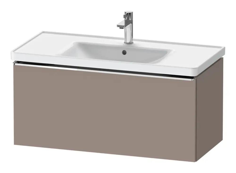 Neue Ware Duravit D-Neo Waschtischunterschrank mit 1 Auszug Griff Chrom Hochglanz 984 x 440 x 452 mm - Basalt Matt