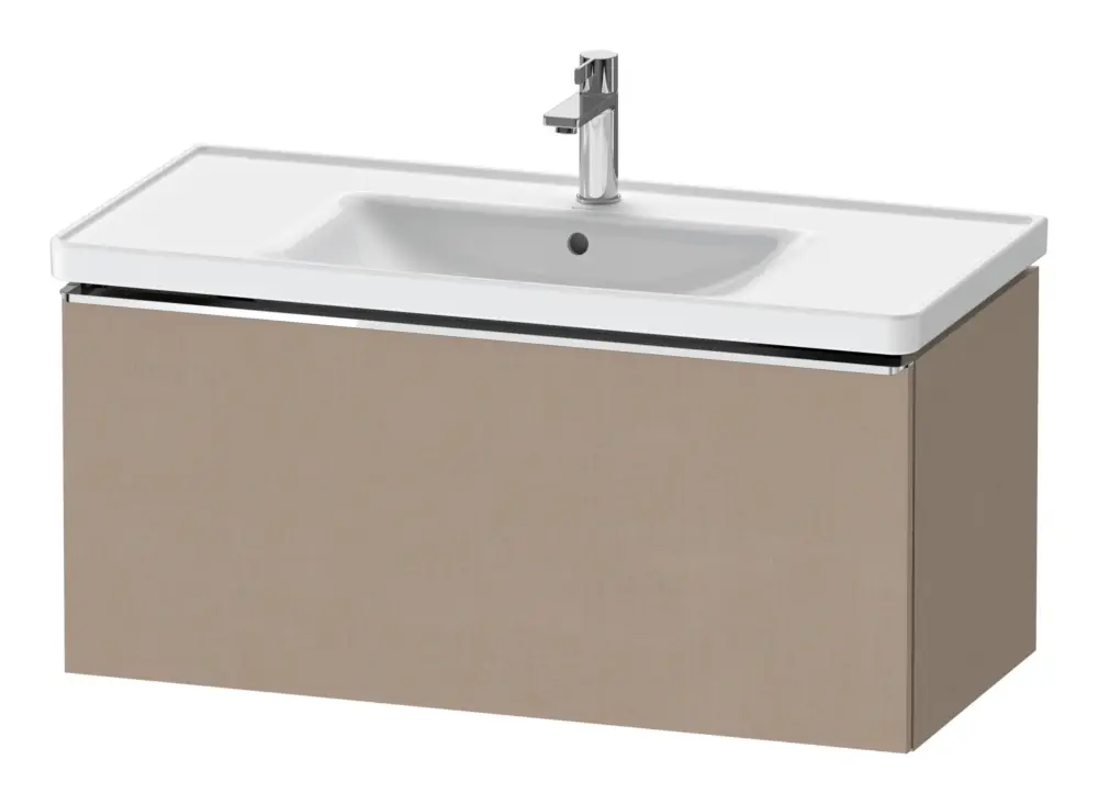 Neu Duravit D-Neo Waschtischunterschrank mit 1 Auszug Griff Chrom Hochglanz 984 x 440 x 452 mm - Leinen Matt