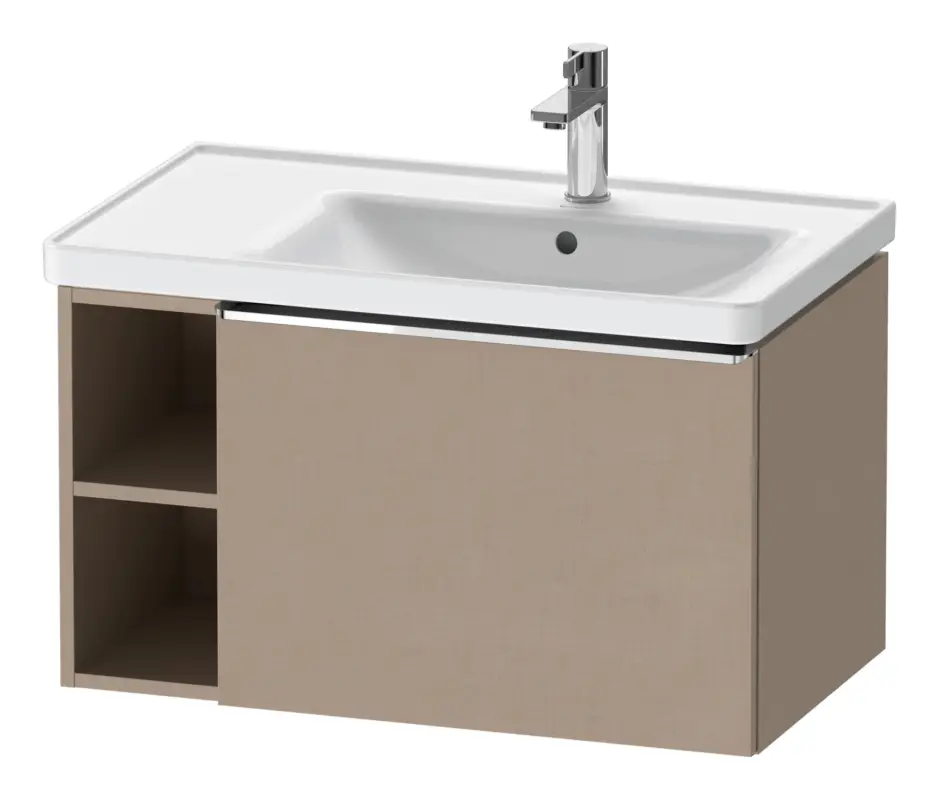 Super-Preis Duravit D-Neo Waschtischunterschrank mit 1 Auszug und 2 Fächern links Griff Chrom Hochglanz 784 x 440 x 452 mm - Leinen Matt