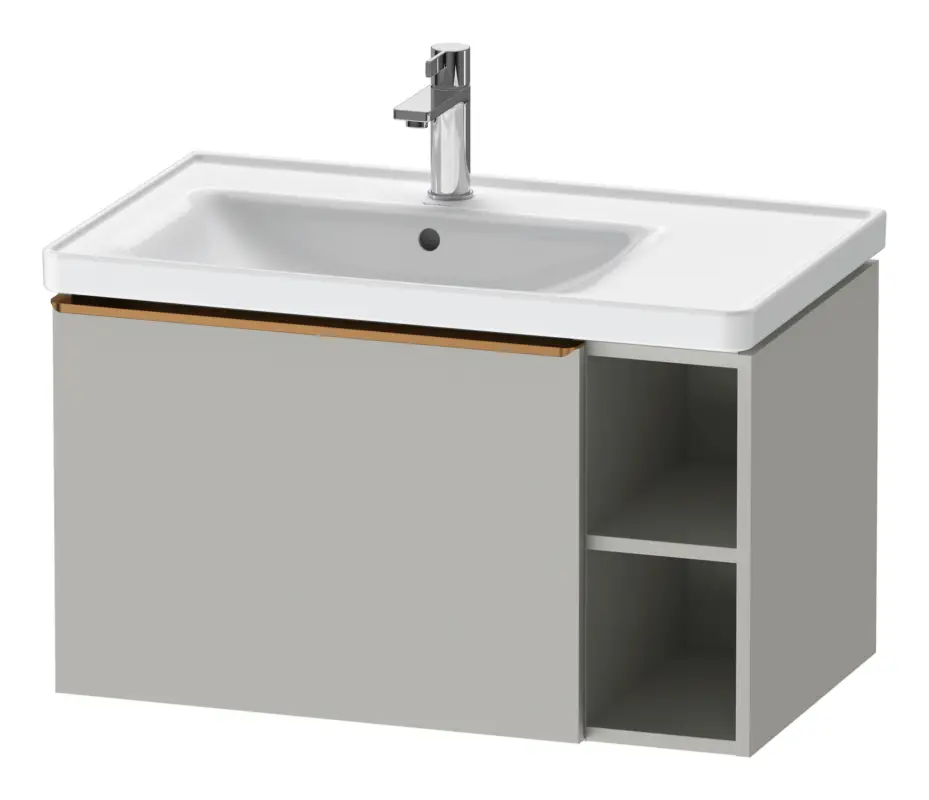 Knallerangebot Duravit D-Neo Waschtischunterschrank mit 1 Auszug und 2 Fächern rechts Griff Bronze Gebürstet 784 x 440 x 452 mm - Betongrau Matt
