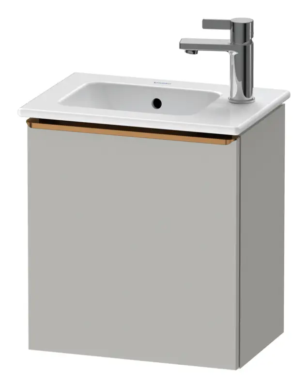 Nur Für Kurze Zeit Duravit D-Neo Waschtischunterschrank mit 1 Tür Anschlag rechts Griff Bronze Gebürstet 410 x 440 x 274 mm - Betongrau Matt