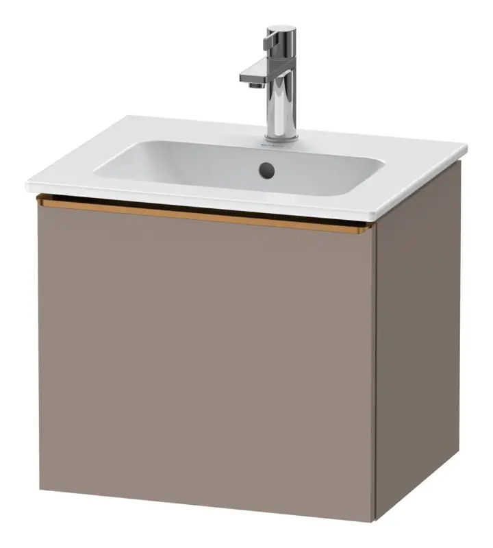 Duravit D-Neo Waschtischunterschrank mit 1 Auszug Griff Bronze Gebürstet 510 x 440 x 402 mm - Basalt Matt Top-Angebot