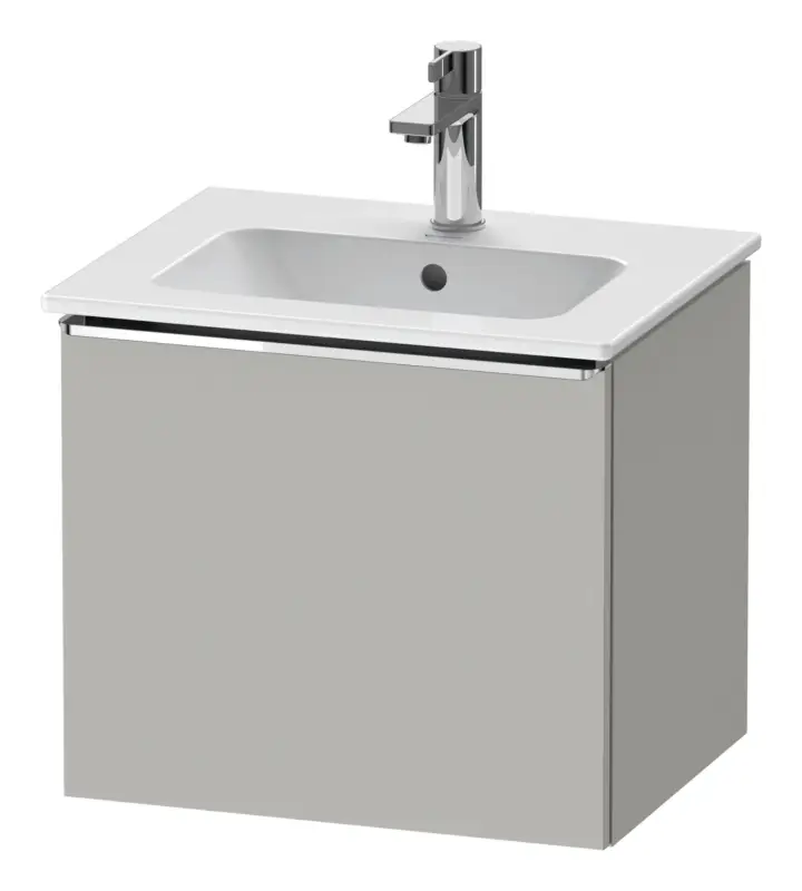 Saisonangebot Duravit D-Neo Waschtischunterschrank mit 1 Auszug Griff Chrom Hochglanz 510 x 440 x 402 mm - Betongrau Matt