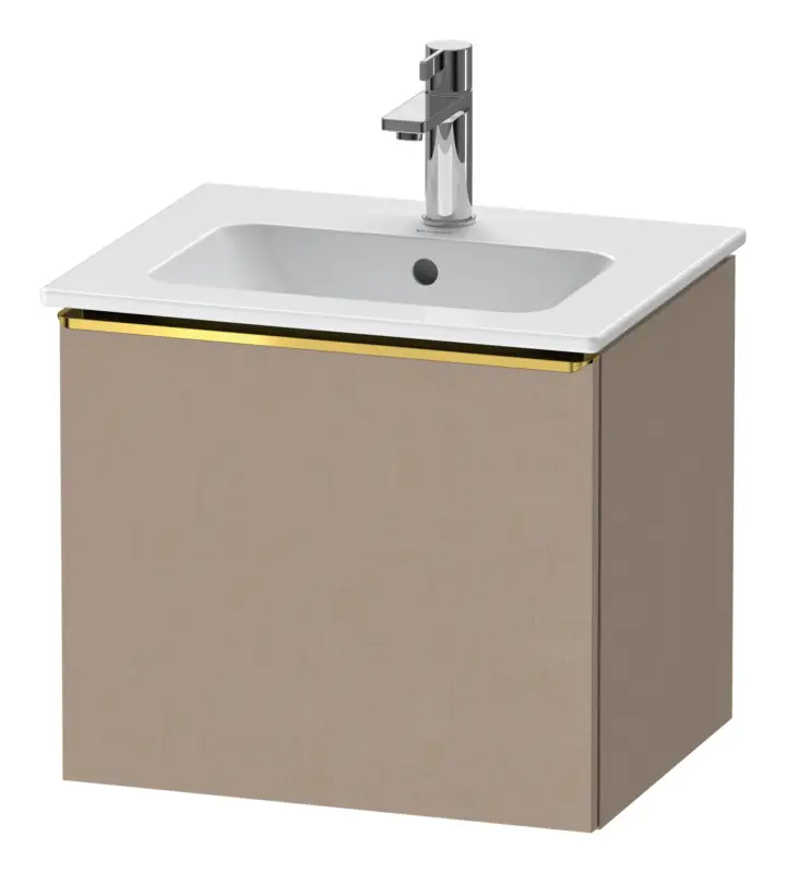 Beliebt Duravit D-Neo Waschtischunterschrank mit 1 Auszug Griff Gold Poliert 510 x 440 x 402 mm - Leinen Matt