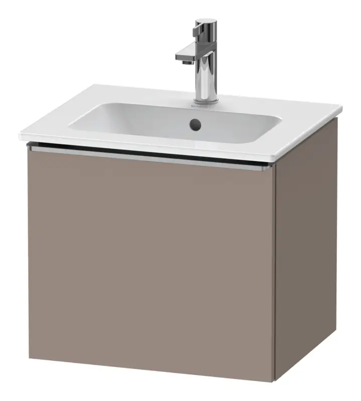 Duravit D-Neo Waschtischunterschrank mit 1 Auszug Griff Edelstahl Gebürstet 510 x 440 x 402 mm - Basalt Matt Garantierte Lieferung