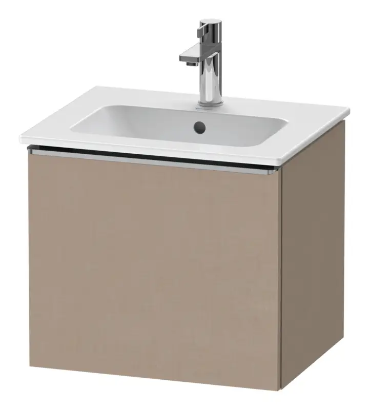 Duravit D-Neo Waschtischunterschrank mit 1 Auszug Griff Edelstahl Gebürstet 510 x 440 x 402 mm - Leinen Matt Aktuell