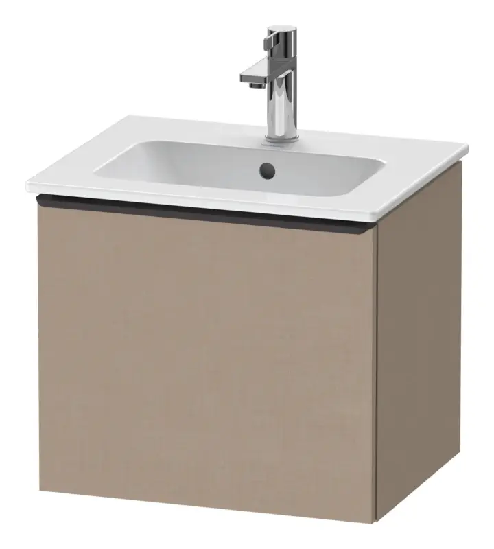Duravit D-Neo Waschtischunterschrank mit 1 Auszug Griff Diamantschwarz Matt 510 x 440 x 402 mm - Leinen Matt Nur Heute