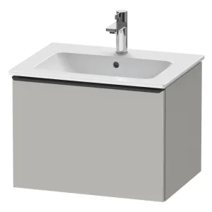 Wochenendangebot Duravit D-Neo Waschtischunterschrank mit 1 Auszug Griff Diamantschwarz Matt 610 x 440 x 462 mm - Betongrau Matt
