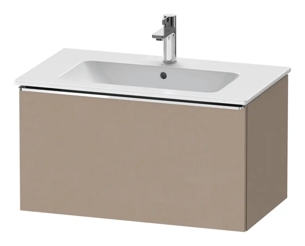 Neu Duravit D-Neo Waschtischunterschrank mit 1 Auszug Griff Chrom Hochglanz 810 x 440 x 462 mm - Leinen Matt