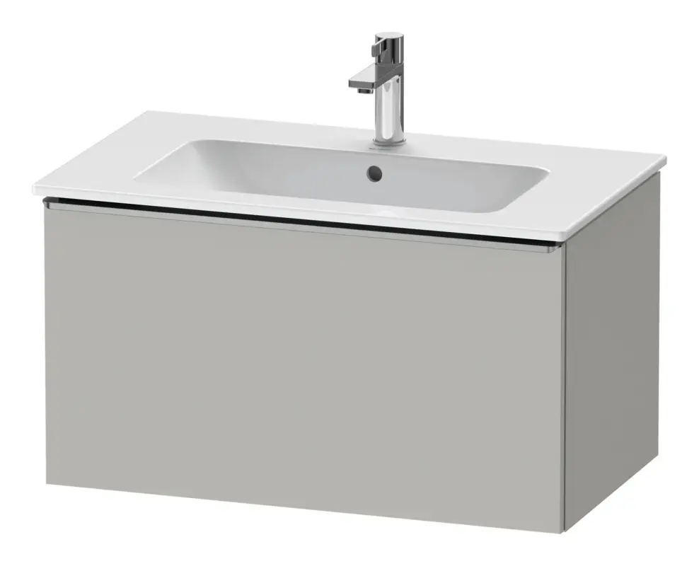 Angebot Duravit D-Neo Waschtischunterschrank mit 1 Auszug Griff Edelstahl Gebürstet 810 x 440 x 462 mm - Betongrau Matt