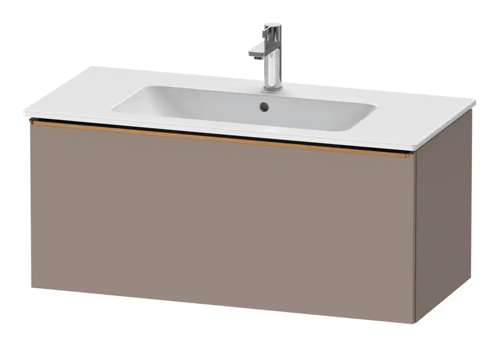 Schneller Versand Duravit D-Neo Waschtischunterschrank mit 1 Auszug Griff Bronze Gebürstet 1010 x 440 x 462 mm - Basalt Matt