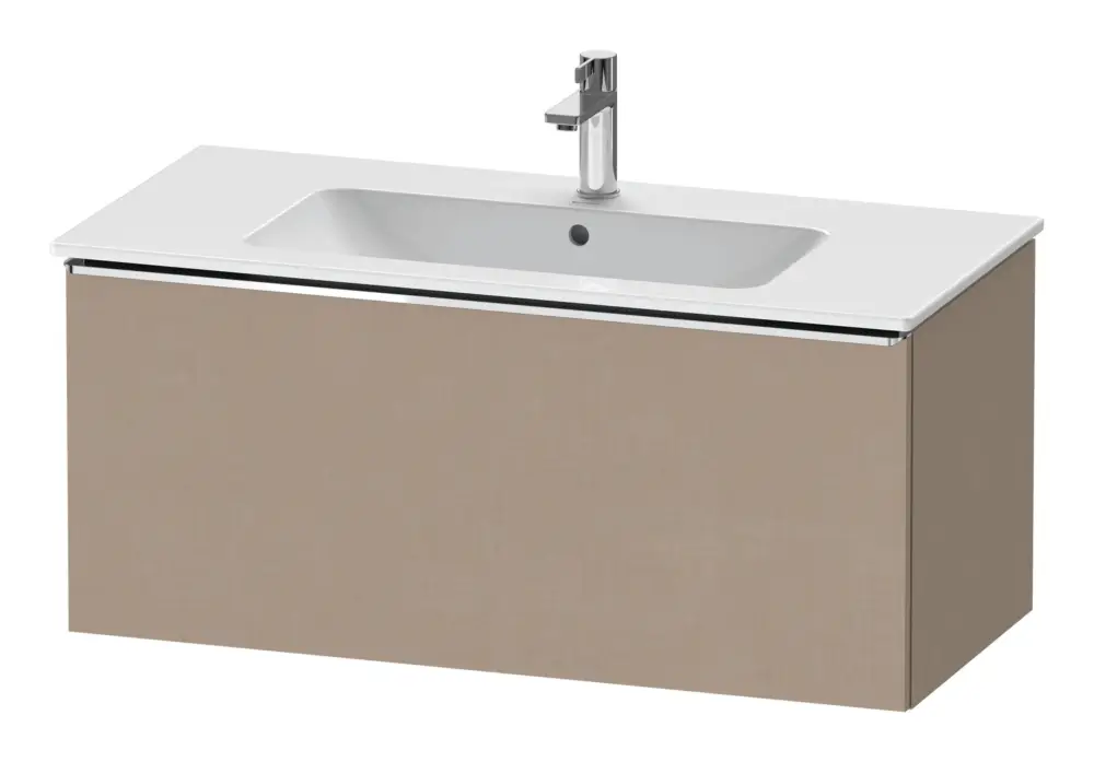 Duravit D-Neo Waschtischunterschrank mit 1 Auszug Griff Chrom Hochglanz 1010 x 440 x 462 mm - Leinen Matt Markenprodukt