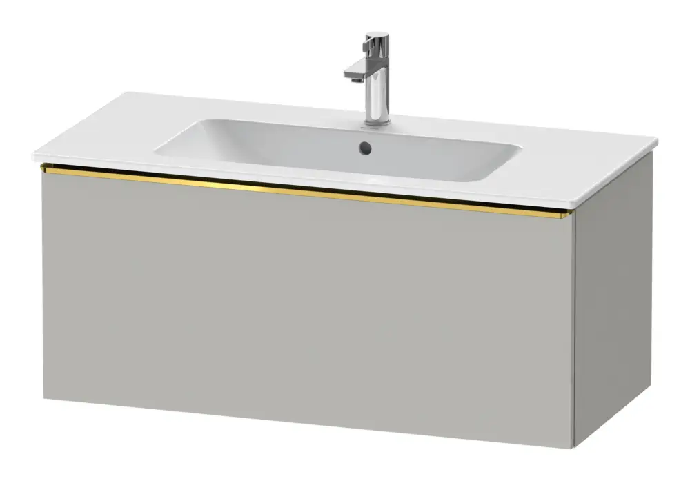 Top-Seller Duravit D-Neo Waschtischunterschrank mit 1 Auszug Griff Gold Poliert 1010 x 440 x 462 mm - Betongrau Matt