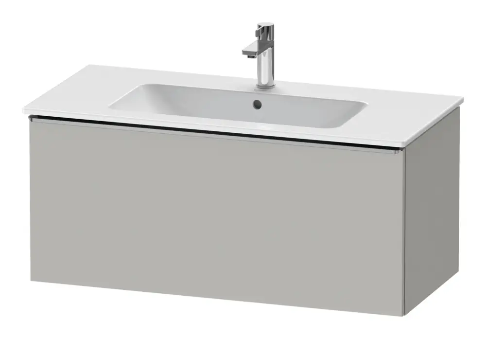 Online Kaufen Duravit D-Neo Waschtischunterschrank mit 1 Auszug Griff Edelstahl Gebürstet 1010 x 440 x 462 mm - Betongrau Matt