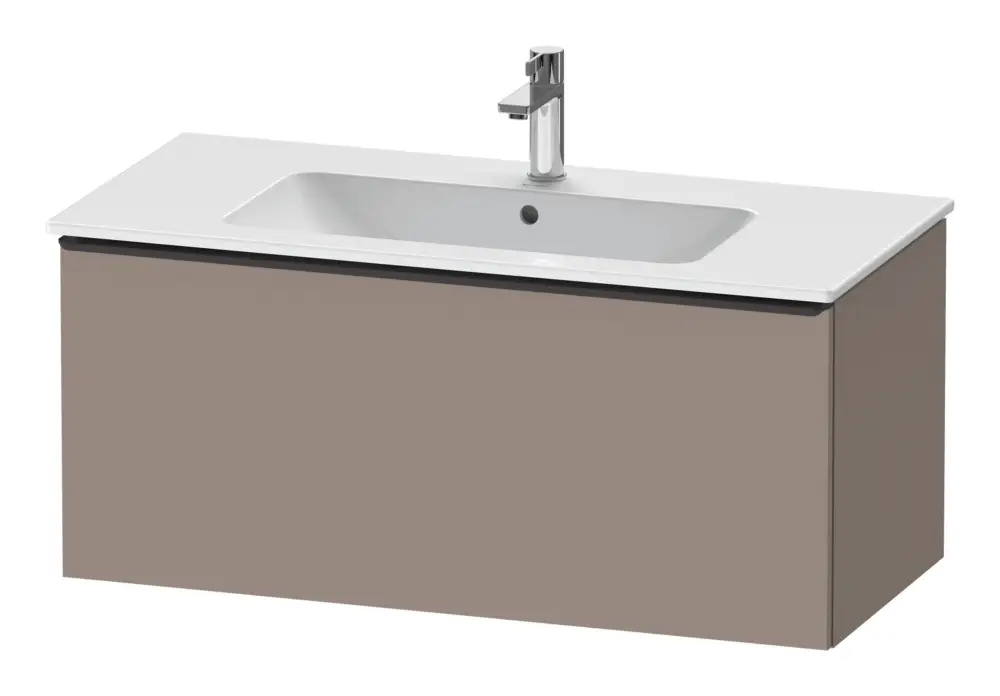 Billig Duravit D-Neo Waschtischunterschrank mit 1 Auszug Griff Diamantschwarz Matt 1010 x 440 x 462 mm - Basalt Matt