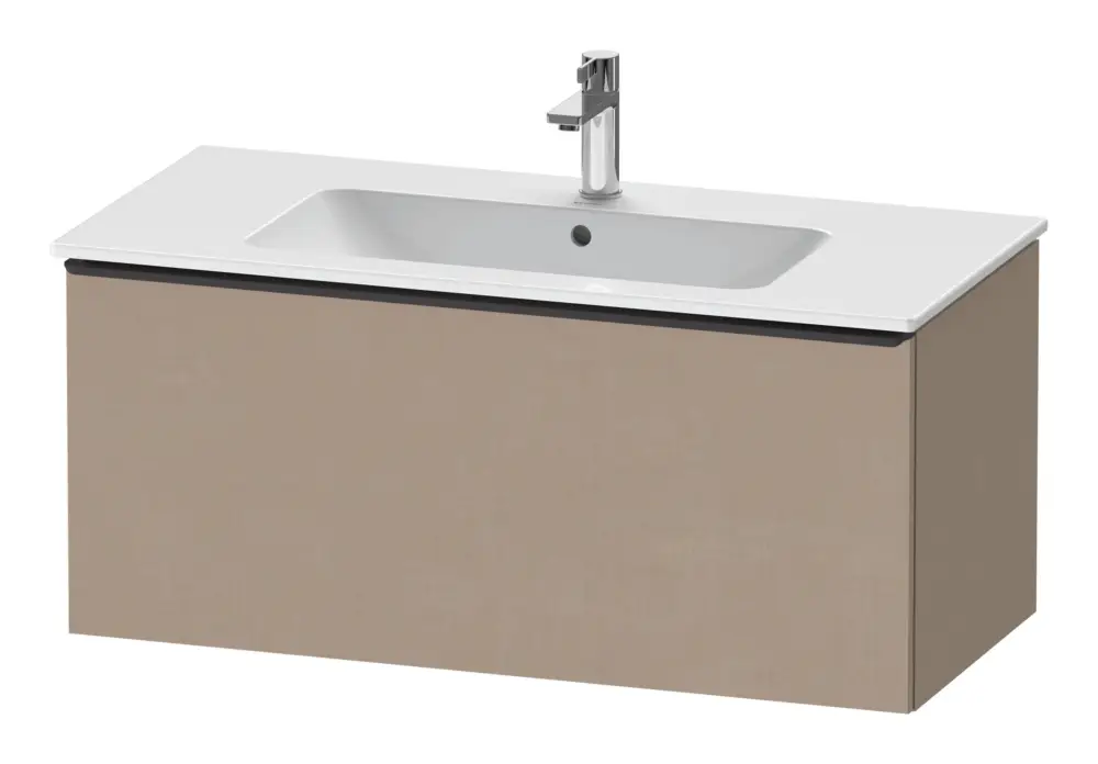 Duravit D-Neo Waschtischunterschrank mit 1 Auszug Griff Diamantschwarz Matt 1010 x 440 x 462 mm - Leinen Matt Bestpreis