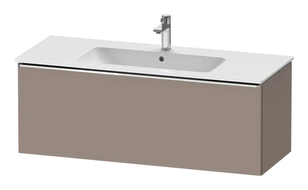 Duravit D-Neo Waschtischunterschrank mit 1 Auszug Griff Chrom Hochglanz 1210 x 440 x 462 mm - Basalt Matt Nur Heute