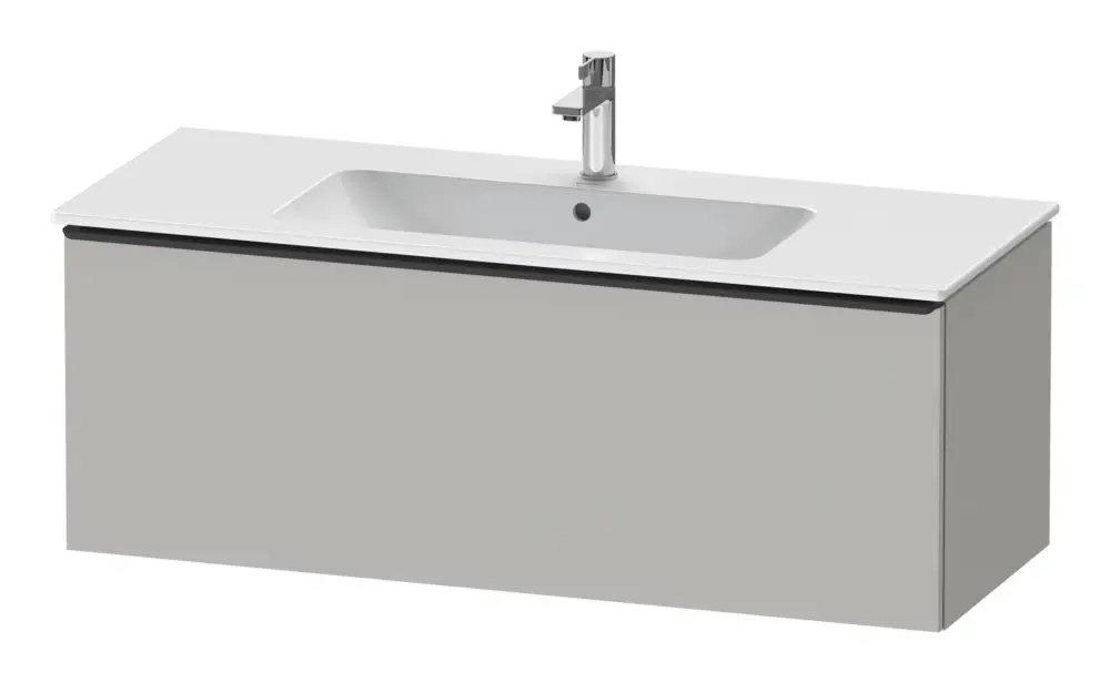 Mega-Angebot Duravit D-Neo Waschtischunterschrank mit 1 Auszug Griff Diamantschwarz Matt 1210 x 440 x 462 mm - Betongrau Matt