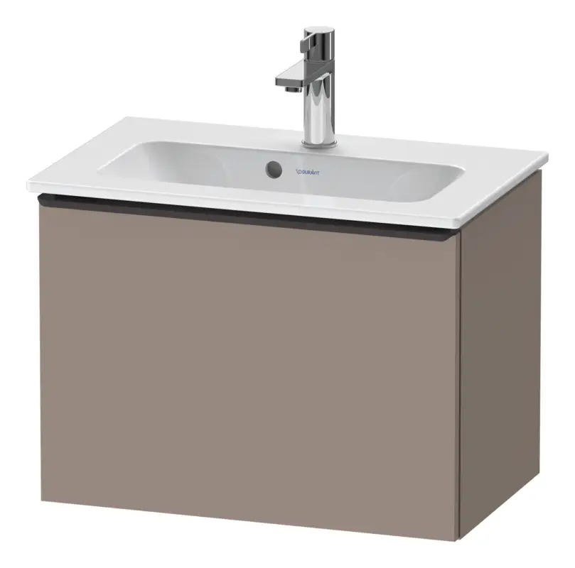 Duravit D-Neo Waschtischunterschrank mit 1 Auszug Griff Diamantschwarz Matt 610 x 440 x 372 mm - Basalt Matt Solange Der Vorrat Reicht