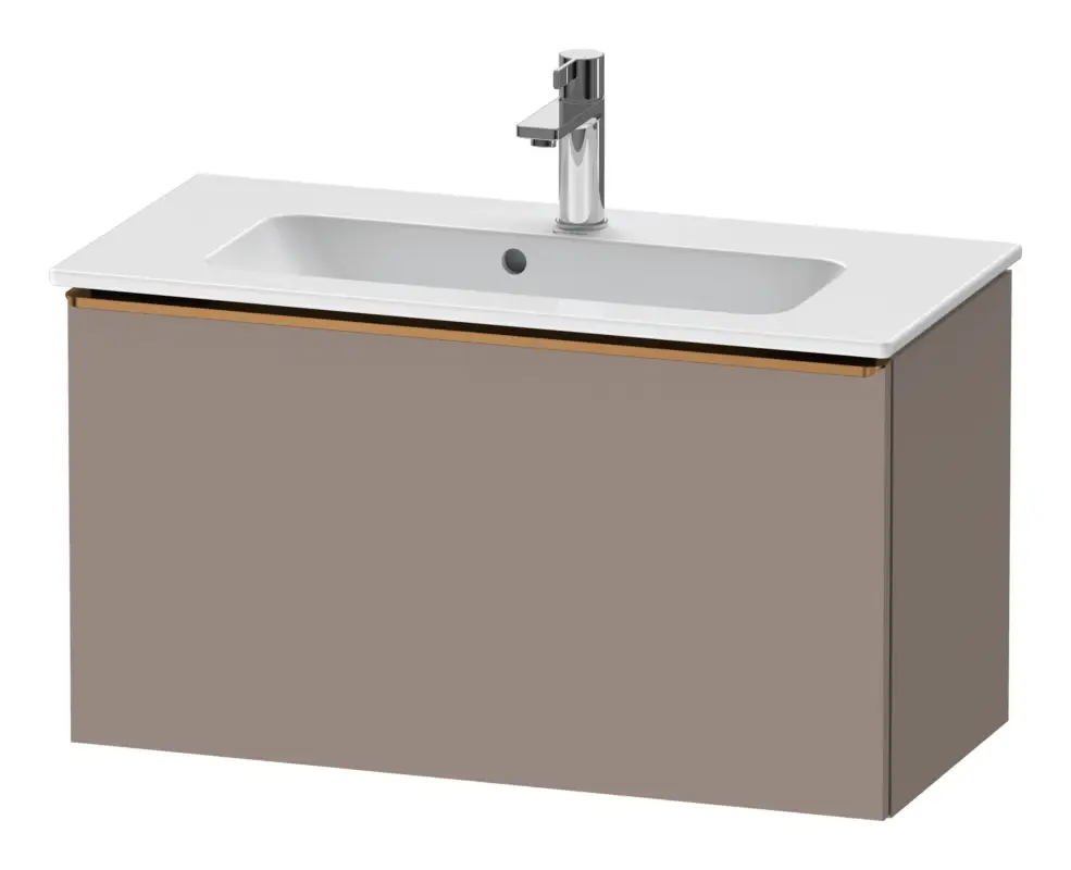Sonderangebot Duravit D-Neo Waschtischunterschrank mit 1 Auszug Griff Bronze Gebürstet 810 x 440 x 372 mm - Basalt Matt