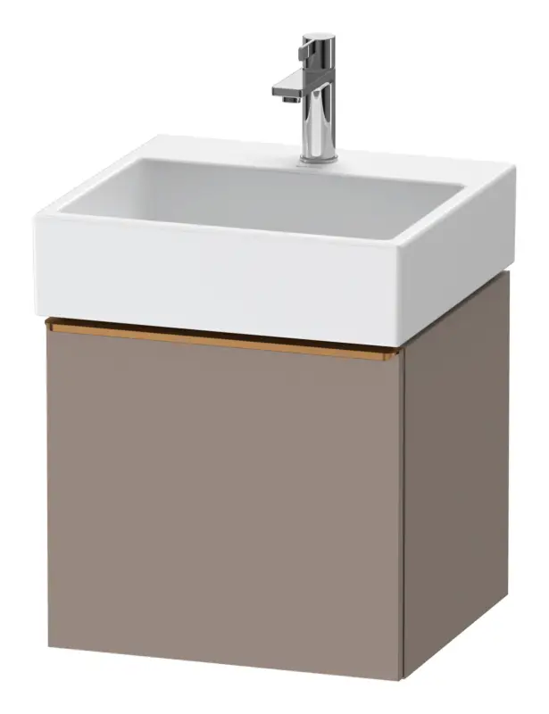 Preisknaller Duravit D-Neo Waschtischunterschrank mit 1 Auszug Griff Bronze Gebürstet 484 x 440 x 442 mm - Basalt Matt