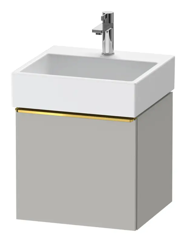 Duravit D-Neo Waschtischunterschrank mit 1 Auszug Griff Gold Poliert 484 x 440 x 442 mm - Betongrau Matt Günstig
