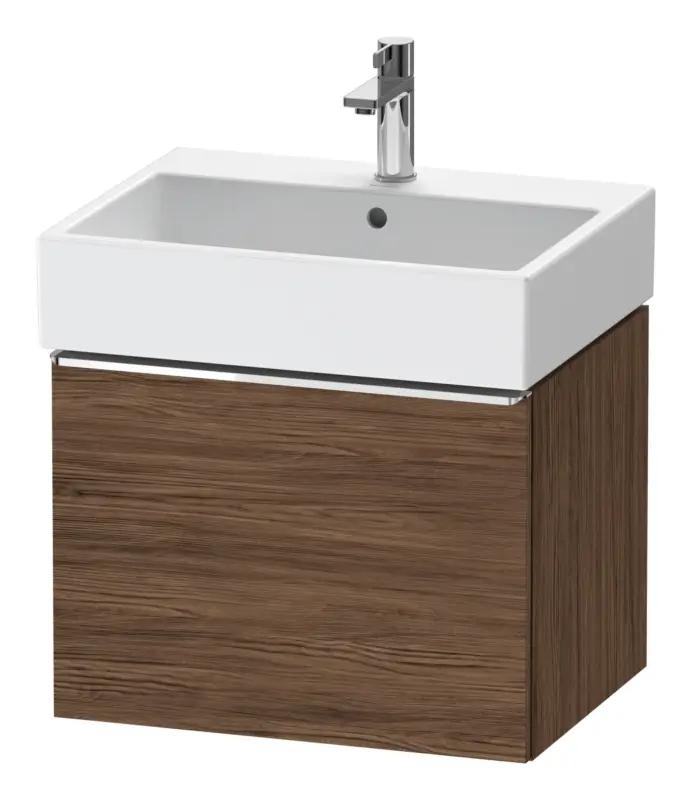 Jetzt Bestellen Duravit D-Neo Waschtischunterschrank mit 1 Auszug Griff Chrom Hochglanz 584 x 440 x 442 mm - Nussbaum dunkel Matt