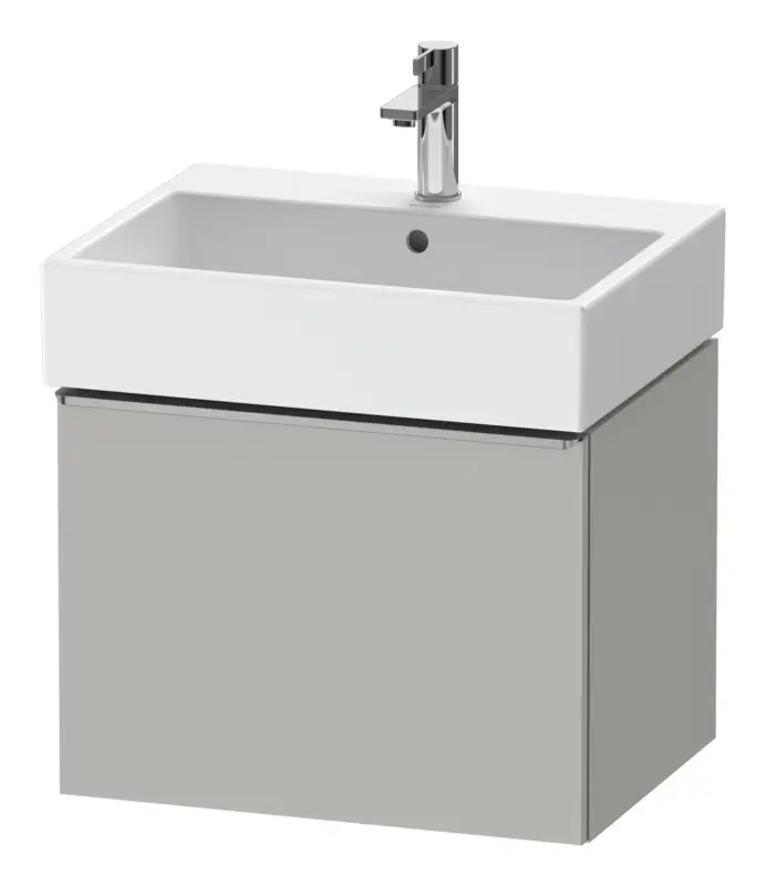 Top-Seller Duravit D-Neo Waschtischunterschrank mit 1 Auszug Griff Edelstahl Gebürstet 584 x 440 x 442 mm - Betongrau Matt