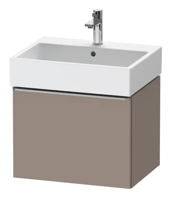 Duravit D-Neo Waschtischunterschrank mit 1 Auszug Griff Edelstahl Gebürstet 584 x 440 x 442 mm - Basalt Matt Schnäppchen