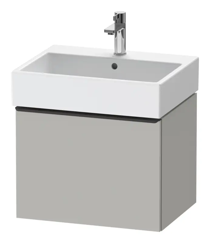 Nur Für Kurze Zeit Duravit D-Neo Waschtischunterschrank mit 1 Auszug Griff Diamantschwarz Matt 584 x 440 x 442 mm - Betongrau Matt