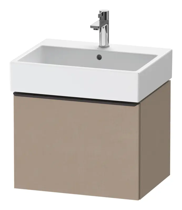 Duravit D-Neo Waschtischunterschrank mit 1 Auszug Griff Diamantschwarz Matt 584 x 440 x 442 mm - Leinen Matt Garantierte Lieferung