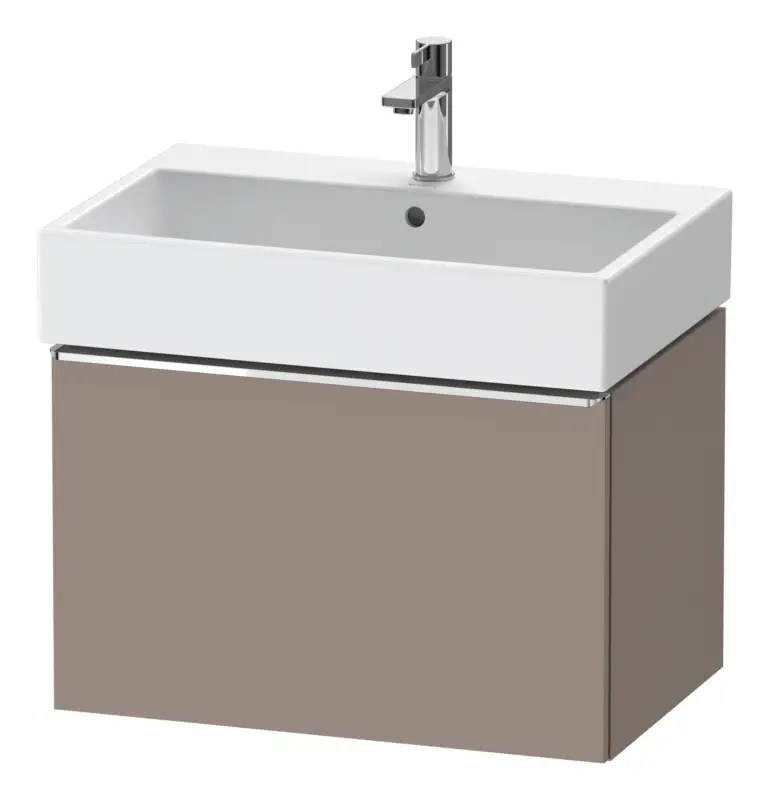 Duravit D-Neo Waschtischunterschrank mit 1 Auszug Griff Chrom Hochglanz 684 x 440 x 442 mm - Basalt Matt Expressversand