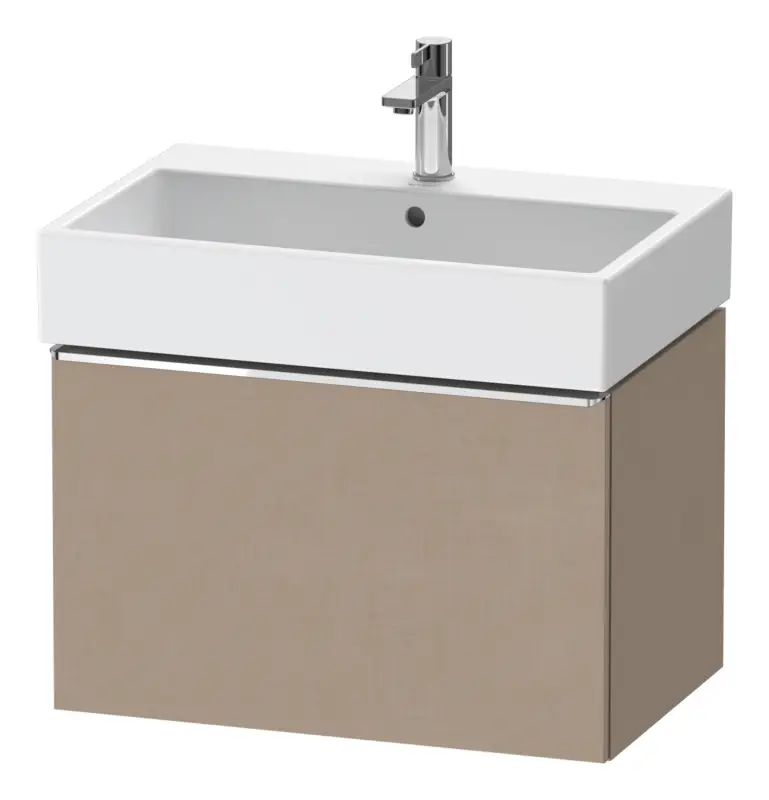 Duravit D-Neo Waschtischunterschrank mit 1 Auszug Griff Chrom Hochglanz 684 x 440 x 442 mm - Leinen Matt Mega-Angebot