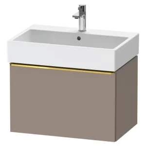 Abverkauf Duravit D-Neo Waschtischunterschrank mit 1 Auszug Griff Gold Poliert 684 x 440 x 442 mm - Basalt Matt