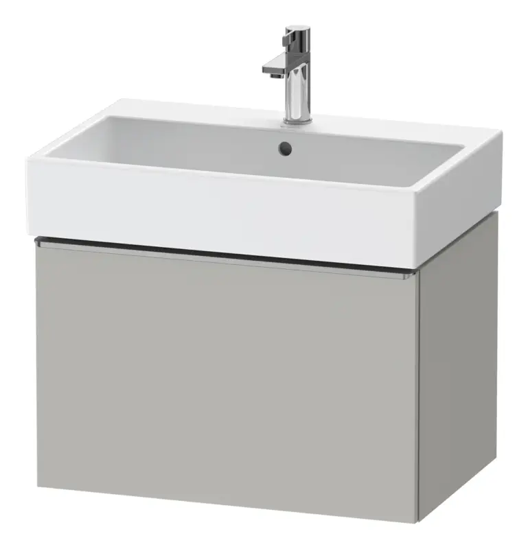 Solange Der Vorrat Reicht Duravit D-Neo Waschtischunterschrank mit 1 Auszug Griff Edelstahl Gebürstet 684 x 440 x 442 mm - Betongrau Matt