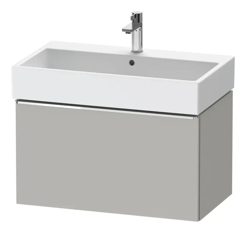 Duravit D-Neo Waschtischunterschrank mit 1 Auszug Griff Chrom Hochglanz 784 x 440 x 442 mm - Betongrau Matt Versand Am Gleichen Tag