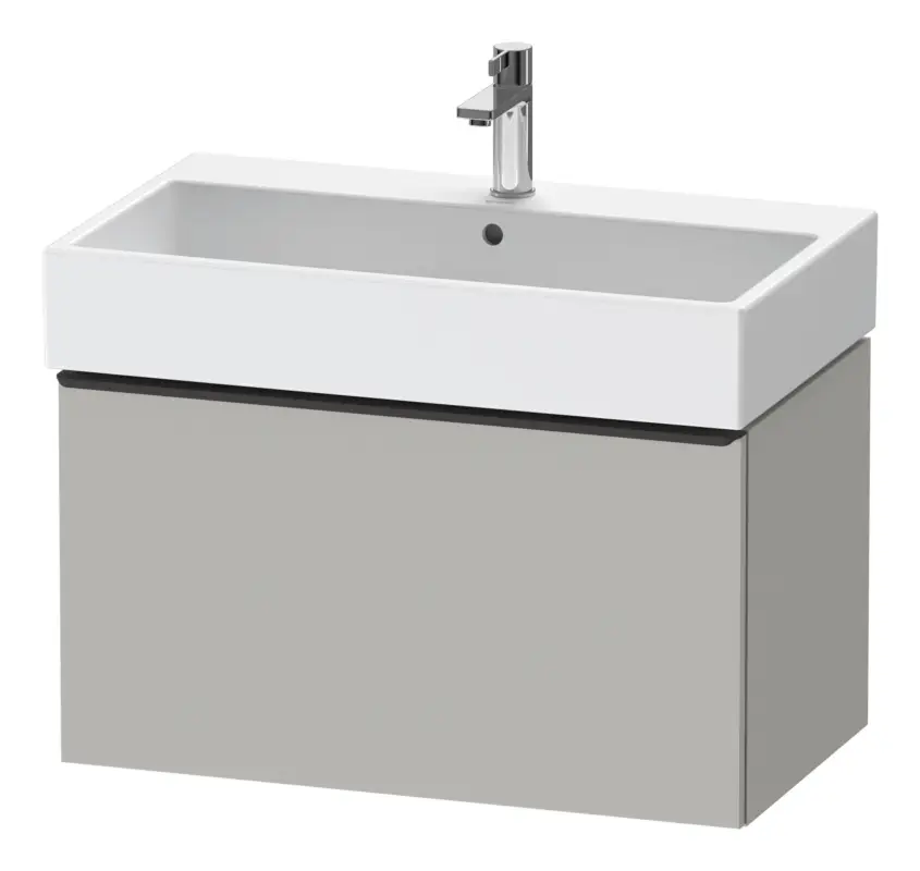 Billig Duravit D-Neo Waschtischunterschrank mit 1 Auszug Griff Diamantschwarz Matt 784 x 440 x 442 mm - Betongrau Matt