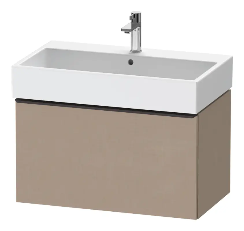 Preis Gesenkt Duravit D-Neo Waschtischunterschrank mit 1 Auszug Griff Diamantschwarz Matt 784 x 440 x 442 mm - Leinen Matt