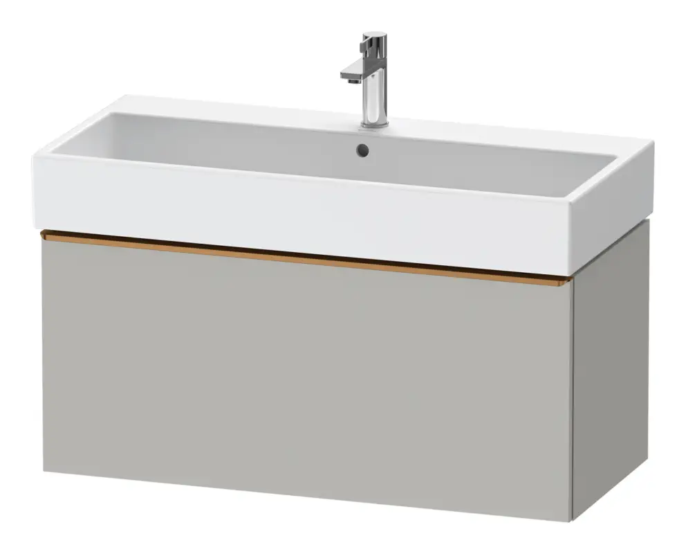 Neu Im Sortiment Duravit D-Neo Waschtischunterschrank mit 1 Auszug Griff Bronze Gebürstet 984 x 440 x 442 mm - Betongrau Matt