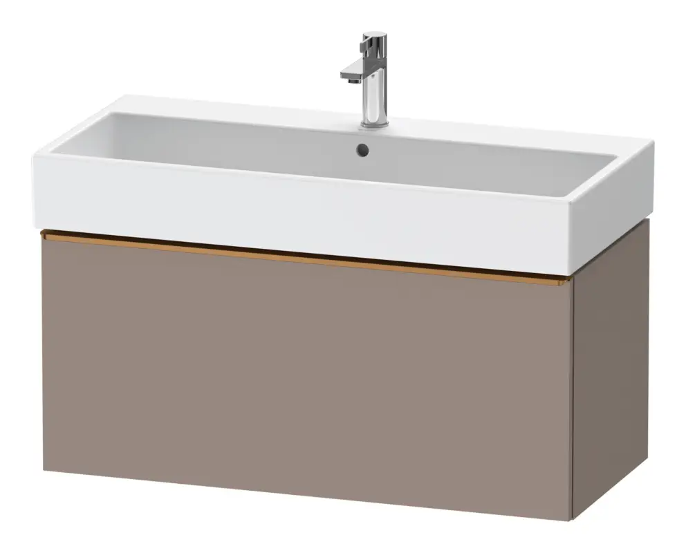 Top-Preis Duravit D-Neo Waschtischunterschrank mit 1 Auszug Griff Bronze Gebürstet 984 x 440 x 442 mm - Basalt Matt