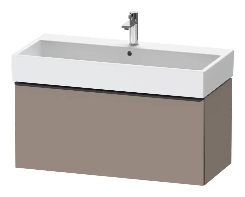 Rabatt Duravit D-Neo Waschtischunterschrank mit 1 Auszug Griff Diamantschwarz Matt 984 x 440 x 442 mm - Basalt Matt