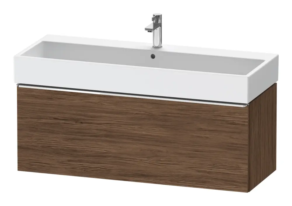 Duravit D-Neo Waschtischunterschrank mit 1 Auszug Griff Chrom Hochglanz 1184 x 440 x 442 mm - Nussbaum dunkel Matt Jetzt Bestellen