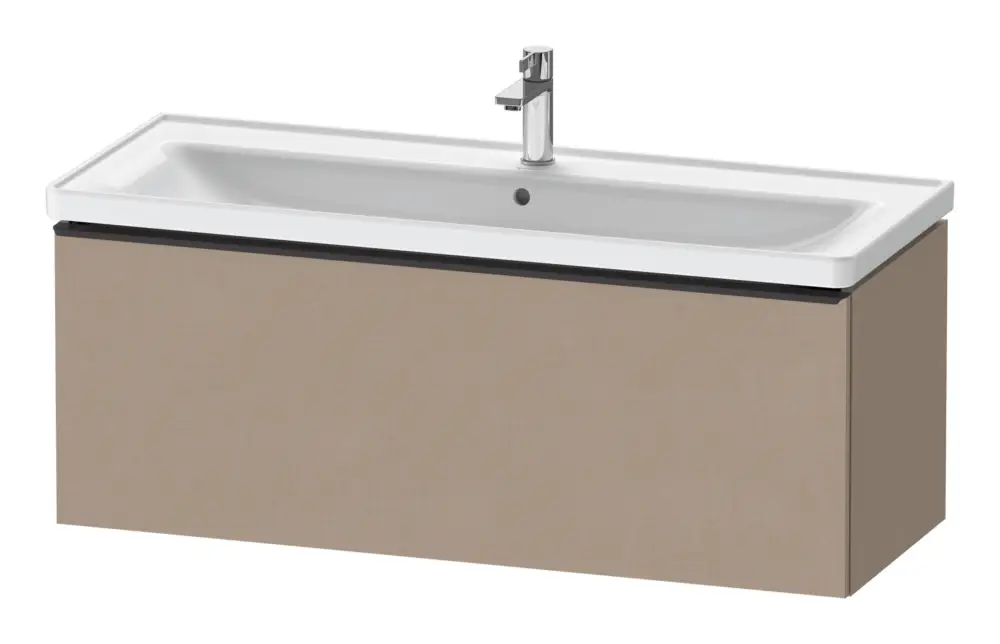 Neuheit Duravit D-Neo Waschtischunterschrank mit 1 Auszug Griff Diamantschwarz Matt 1184 x 440 x 452 mm - Leinen Matt
