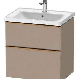 Wochenendangebot Duravit D-Neo Waschtischunterschrank mit 2 Auszügen Griff Bronze Gebürstet 634 x 625 x 452 mm - Leinen Matt