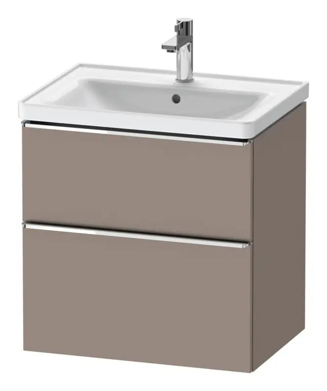 Duravit D-Neo Waschtischunterschrank mit 2 Auszügen Griff Chrom Hochglanz 634 x 625 x 452 mm - Basalt Matt Top-Preis