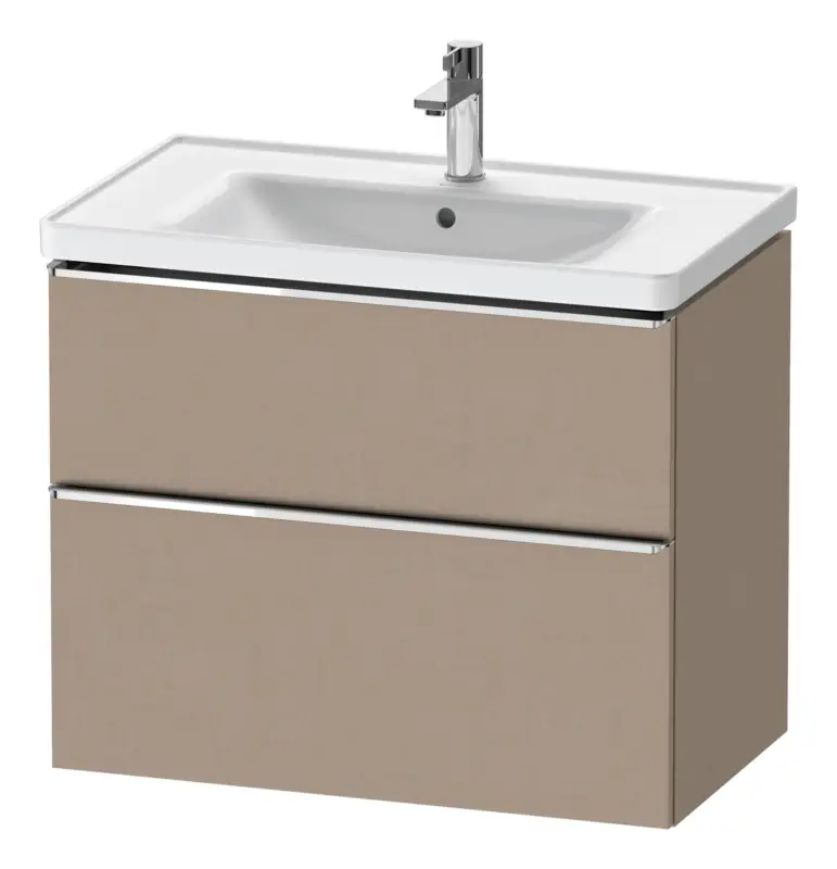 Duravit D-Neo Waschtischunterschrank für 236780 mit 2 Auszügen Griff Chrom Hochglanz 784 x 625 x 452 mm - Leinen Matt Must-Have