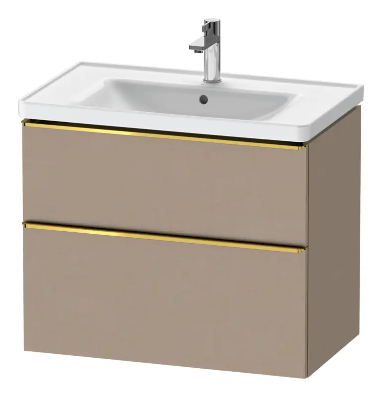 Duravit D-Neo Waschtischunterschrank für 236780 mit 2 Auszügen Griff Gold Poliert 784 x 625 x 452 mm - Leinen Matt Letzte Chance