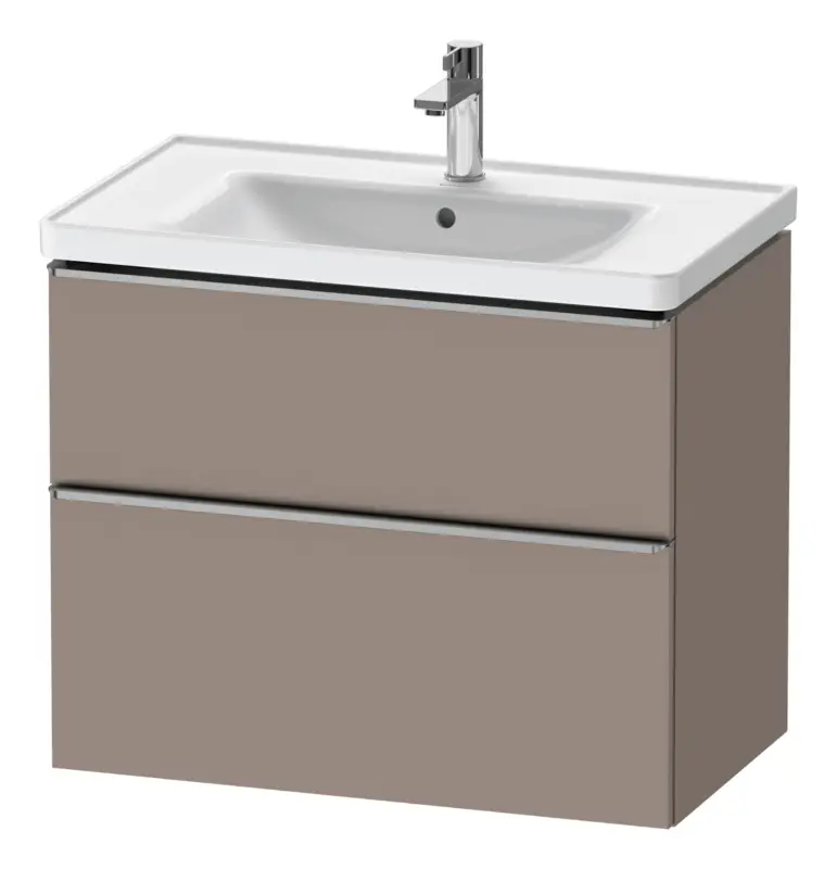Geprüft Duravit D-Neo Waschtischunterschrank für 236780 mit 2 Auszügen Griff Edelstahl Gebürstet 784 x 625 x 452 mm - Basalt Matt